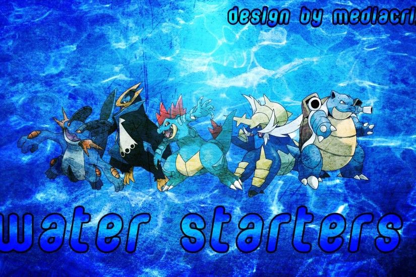 Pokemon Water Starters Wallpaper by MediaCriggz on DeviantArt