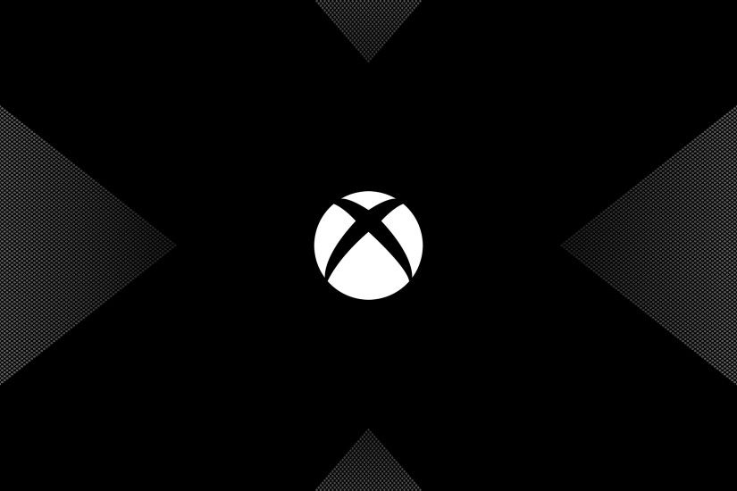 Xbox One X, Logo, Dark, Minimal, HD, 4K