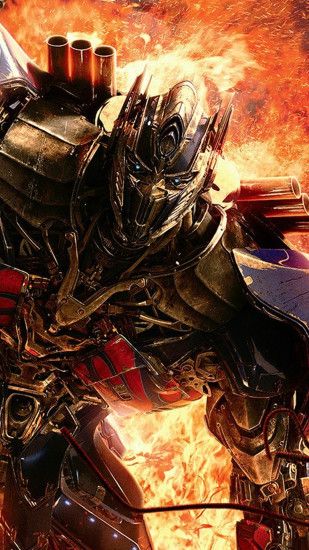 Optimus Prime Transformers Age Of Extinction Fire Android Wallpaper ...
