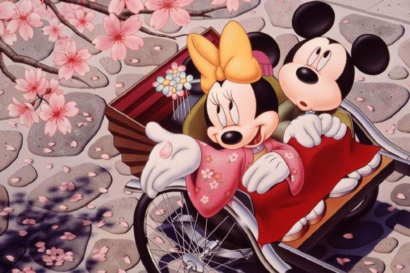 Romantic-Mickey-Mouse-and-Minnie-Mouse-Japanese-Cherry-
