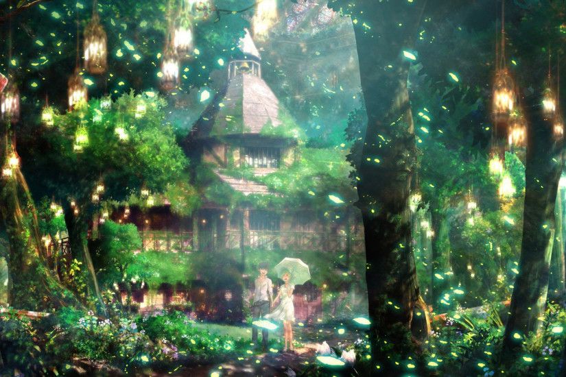 Magical forest Anime HD desktop wallpaper, Forest wallpaper, Couple  wallpaper - Anime no.