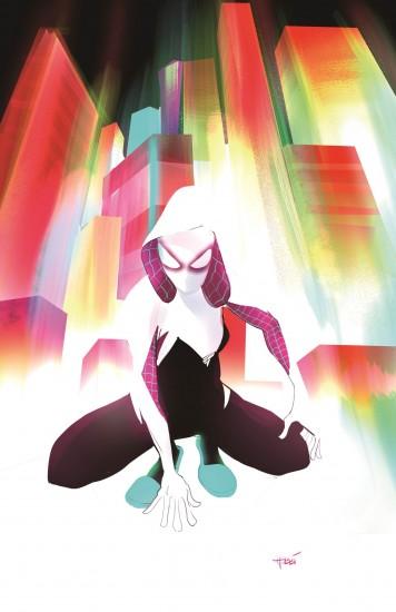 The cover for the first issue of Spider-Gwen makes a really good wallpaper.