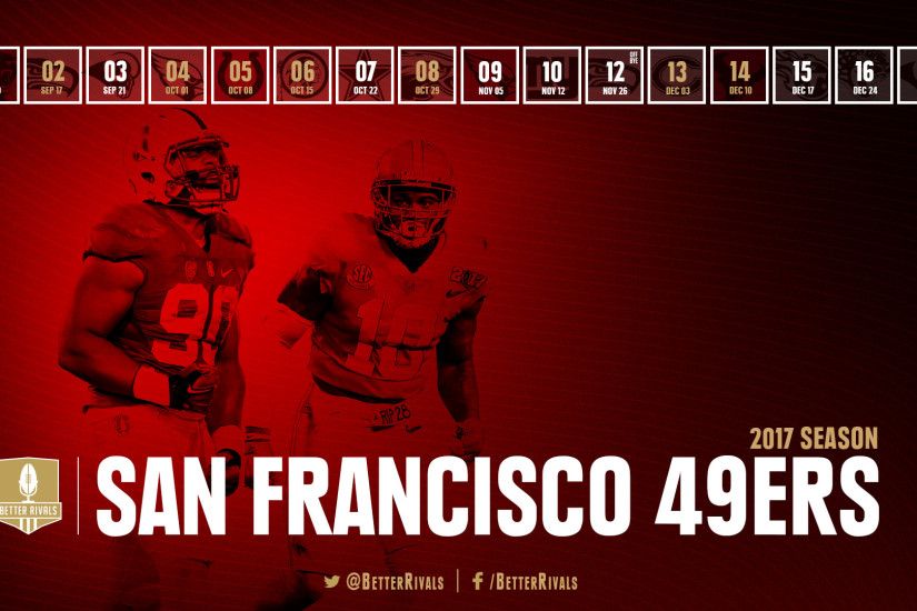 Get ready for the season by downloading the new 49ers schedule wallpapers  for your desktop or mobile.