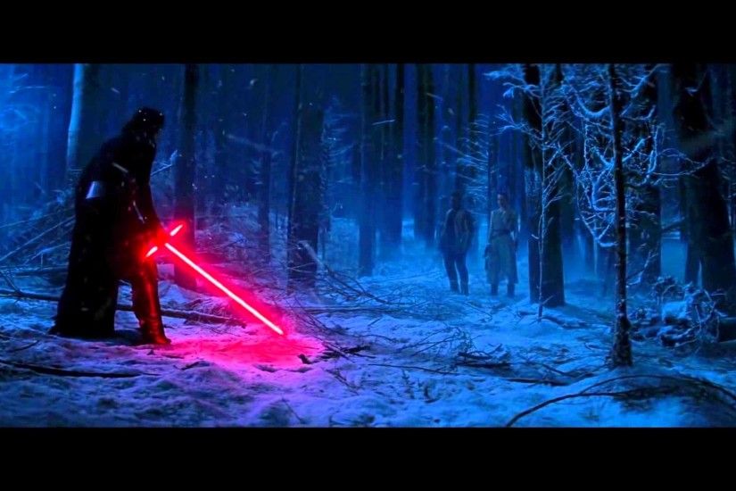 [HD] Kylo Ren vs Finn and Rey scene - Star Wars 7 - YouTube