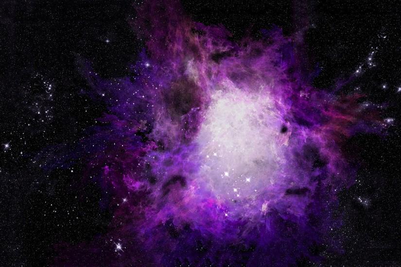 Purple orion nebula