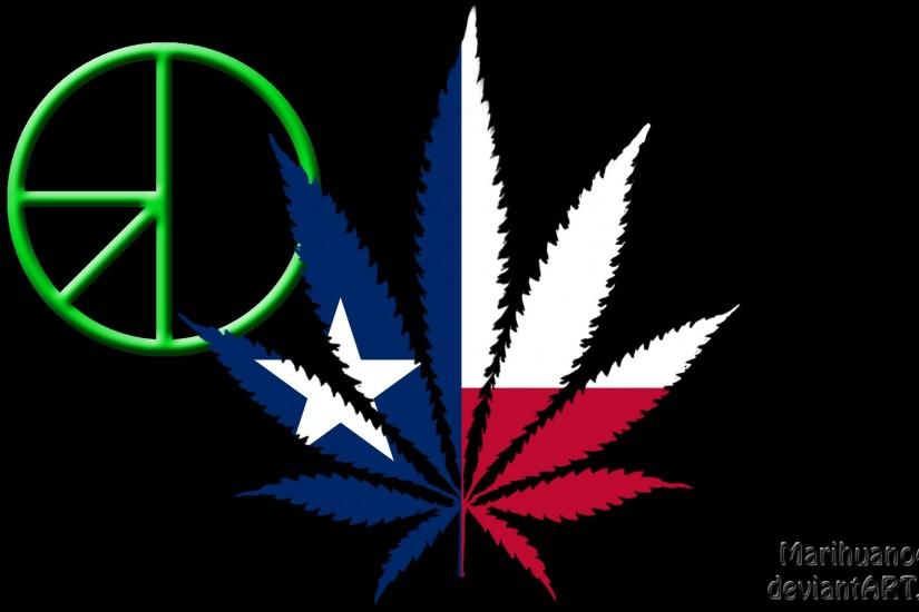 ... texas Flag with 420 symbol by Marihuano420