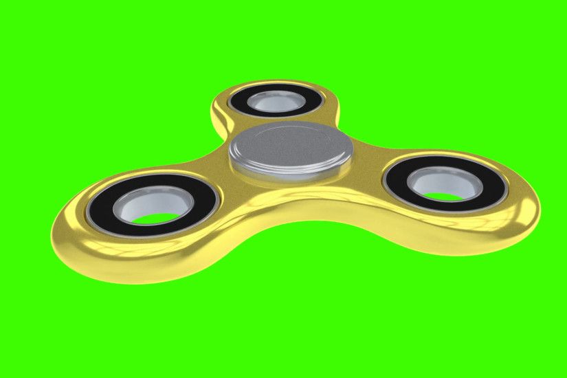 Gold 3 D Render Model Of Fidget Spinner Rotating On Green Screen Stock  Video Footage - VideoBlocks