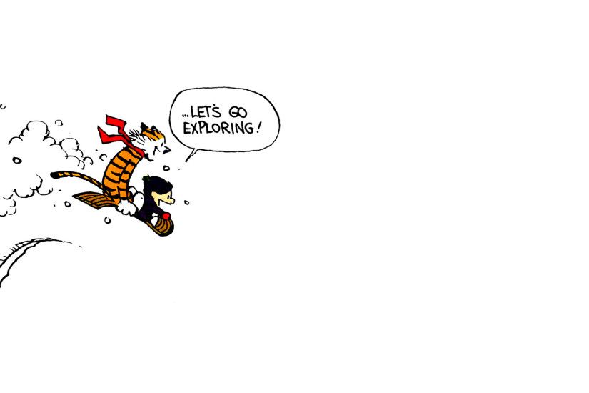 Dual Screen Wallpapers - Calvin and Hobbes