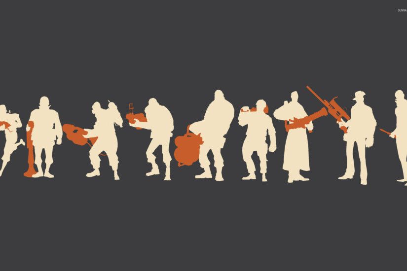 Team Fortress 2 silhouettes wallpaper