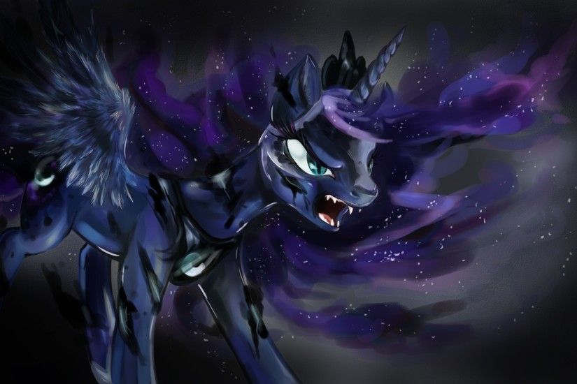Princess Luna (transforming into Nightmare Moon) wallpaper by  artist-dreampaw.jpeg