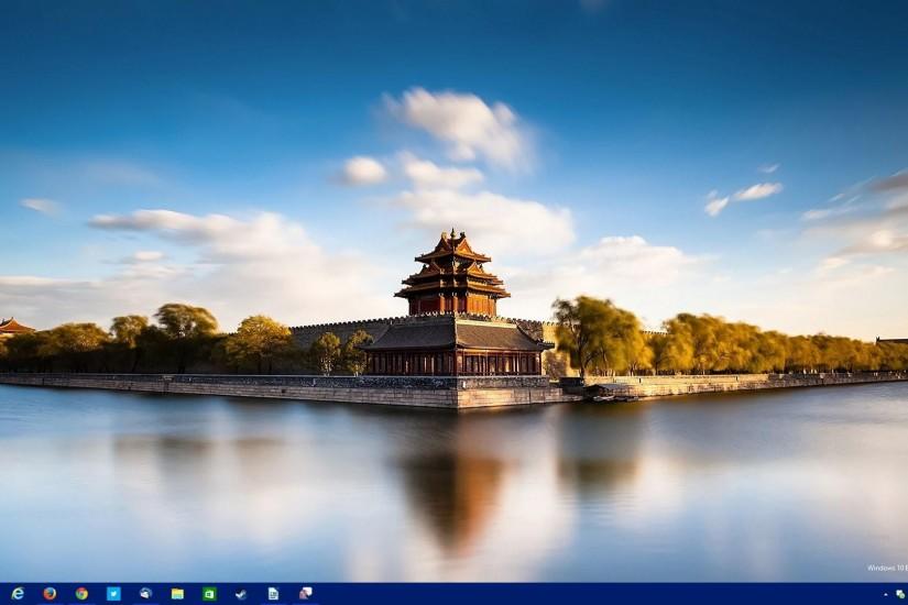 The Windows 10 desktop in build 9926