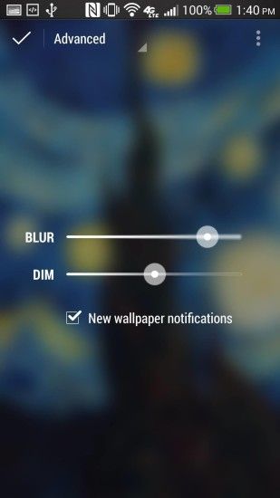 This is where you can adjust a couple of simple settings: Blur and Dim. I  really enjoy having the "Dim" option as I like to turn up my device  brightness to ...