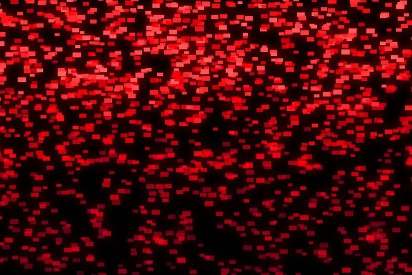 Red Pixel Rain Black Background ANIMATION FREE FOOTAGE HD