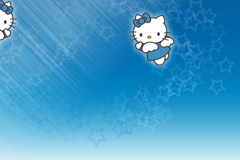 pretty blue backgrounds | blue, hello, kitty, background, cute, backgrounds,