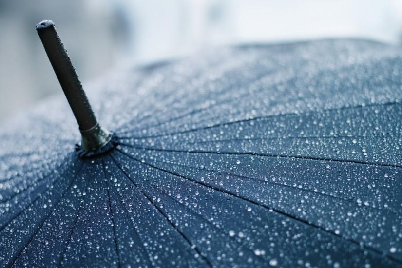 Preview wallpaper umbrella, rain, drops, cane, clouds, precipitation  1920x1080