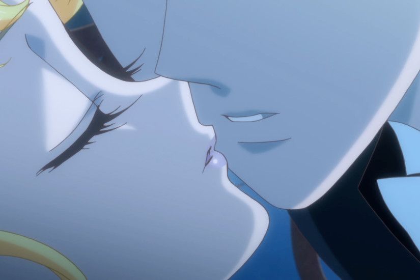 Sailor Moon Crystal Act 4 – Tuxedo Mask kissing Sailor Moon without consent