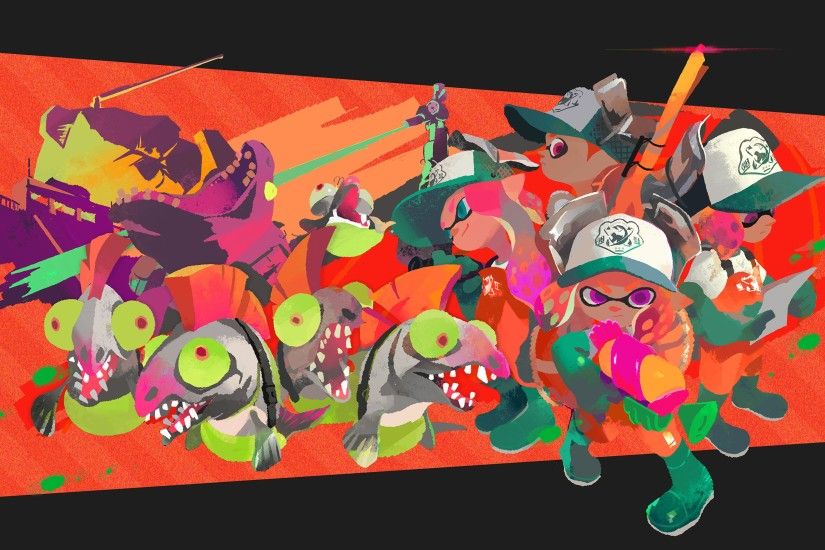 Cool Splatoon 2 4K Salmon Run Game Characters 3840x2160 wallpaper Check  more at http:/