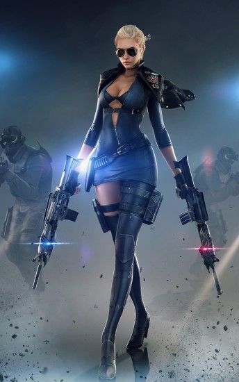 women with sunglasses, Women, CrossFire, PC gaming, Gun, Digital art, Video  games Wallpapers HD / Desktop and Mobile Backgrounds