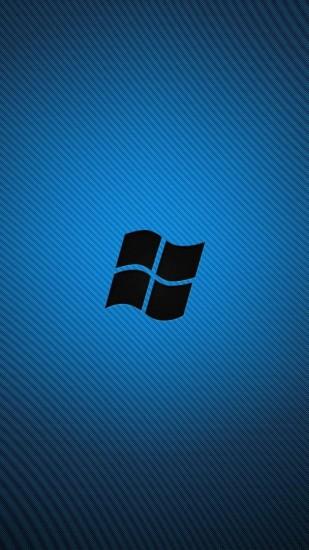Preview wallpaper windows, blue, black, logo 1080x1920