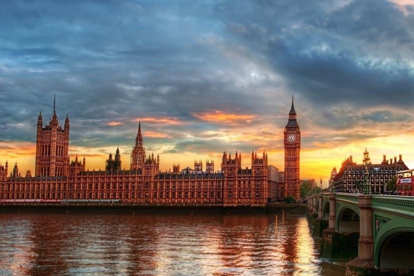 Preview wallpaper big ben, thames, city, palace of westminster, london,  river
