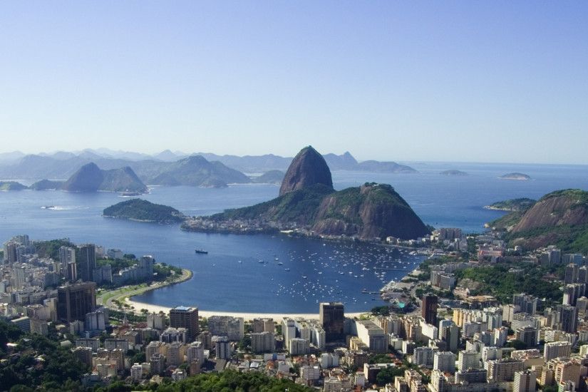 2560x1080 Wallpaper brazil, rio de janeiro, view from the top