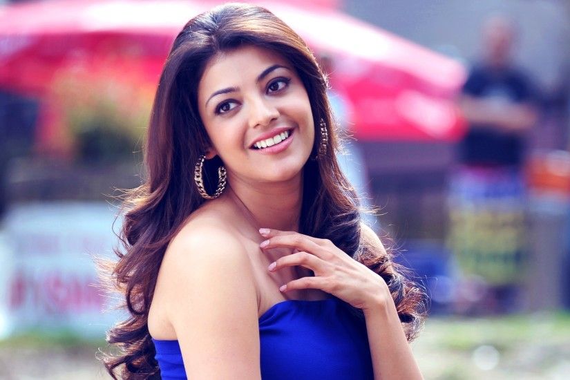 2560x1600 Kajal Agarwal In Blue Top With Smiley Face Widescreen HD Wallpaper,  Bollywood Actress Images