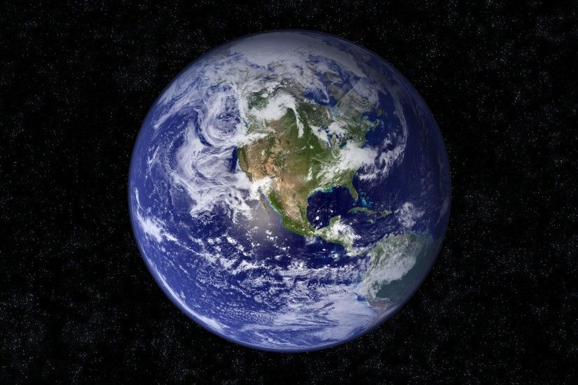 Preview wallpaper earth, planet, blue, black, stars 3840x2160
