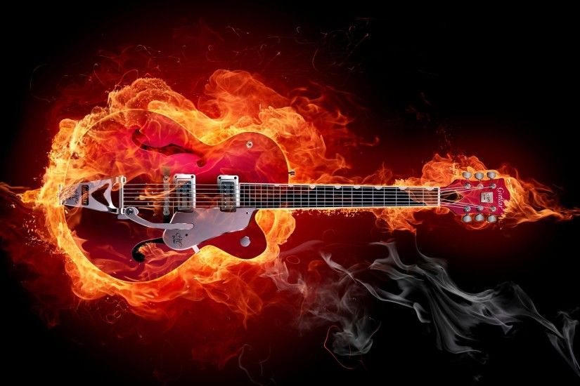 rock guitar HD wallpaper