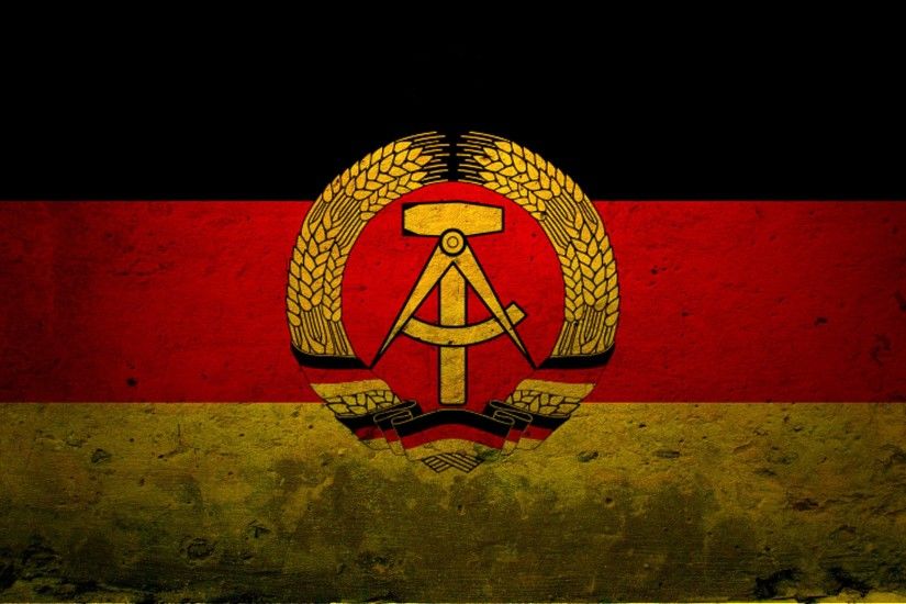 Germany Democratic Republic Flag PPT Backgrounds Template for .