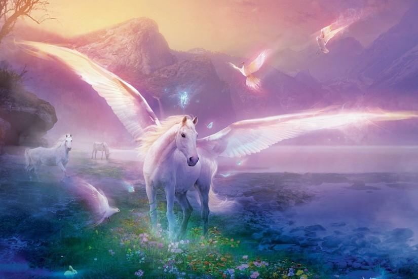 Horse wallpaper - Heaven World is a great wallpaper for your computer .