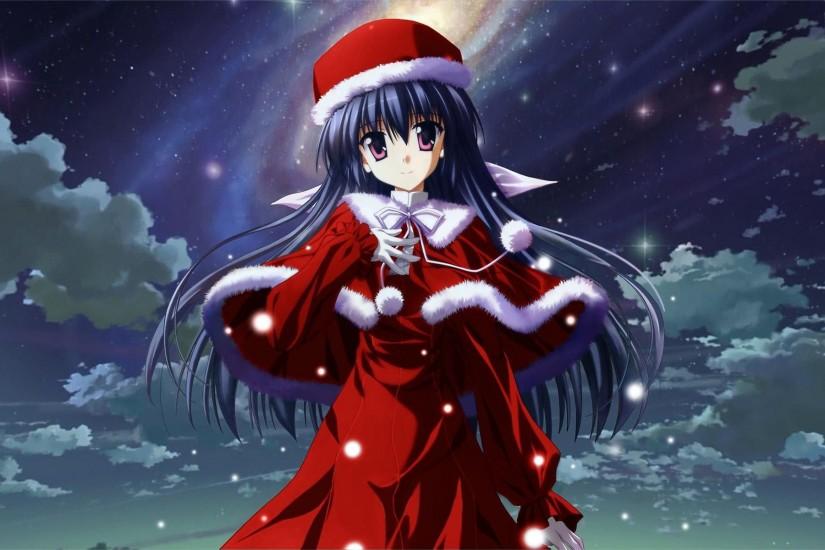 Anime Christmas Girl Wallpaper 491368