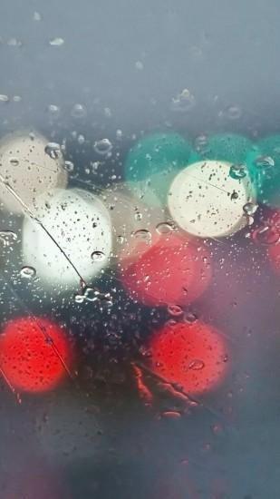 Colorful Neon iPhone 6 plus wallpaper - lights, rain, waterdrops