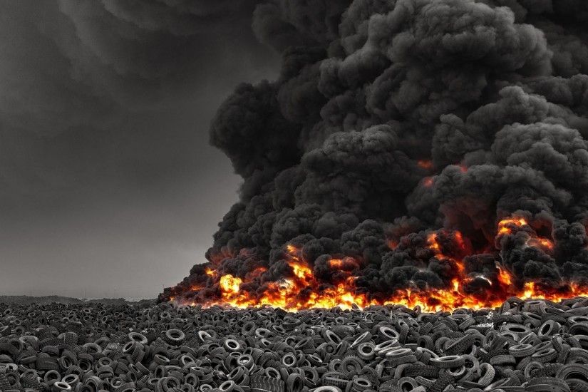 smoke selective coloring fire explosion lava tires environment burning  disaster pollution screenshot soil geological phenomenon volcanic