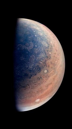 Jupiter Planet As Seen By NASA's Juno Spacecraft iPhone 6+ HD Wallpaper