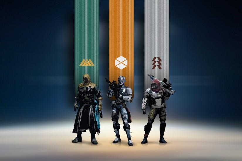 Destiny Hunter Titan and Warlock Wallpaper HD