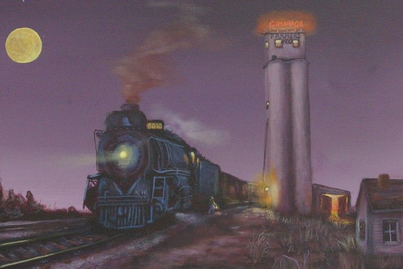 Other - Farmers Elevator Cimarron Kansas Glory Years Railroad Santa Fe  Dodge City Marshal Steam Engine