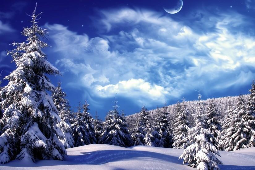 HD Awesome Winter Wonderland Background Image Hd New Wallpaper