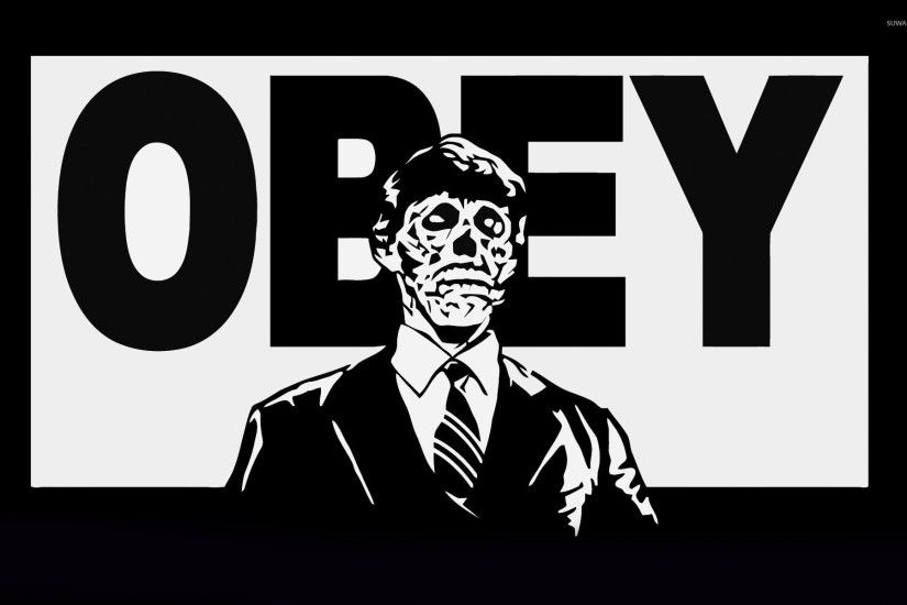 Zombie Obey wallpaper