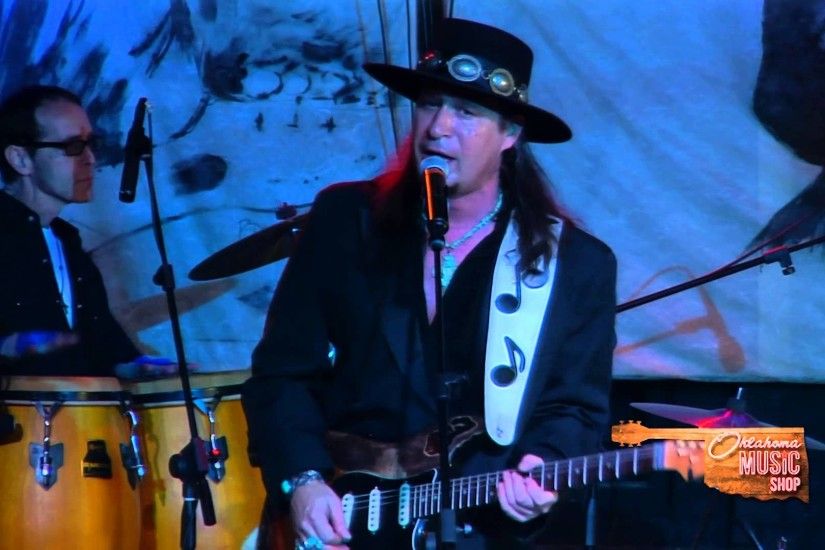 Harley Hamm, right, plays as Stevie Ray Vaughan as Ron Boren, left keeps