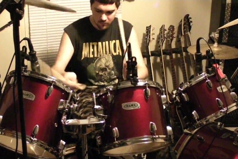 recording drum sound check (going for a slipknot / joey jordison sound)