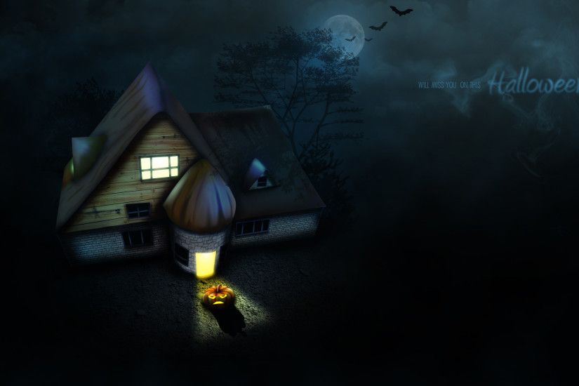 Haunted house, HD. Original Resolution: 2560x1440