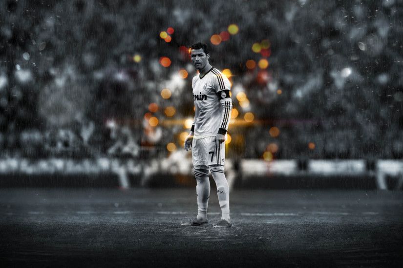 Christiano Ronaldo Real Madrid Field Shot Desktop Wallpaper
