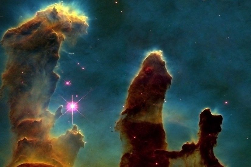 Eagle Nebula Hubble Outer Space Pillars Of Creation Stars