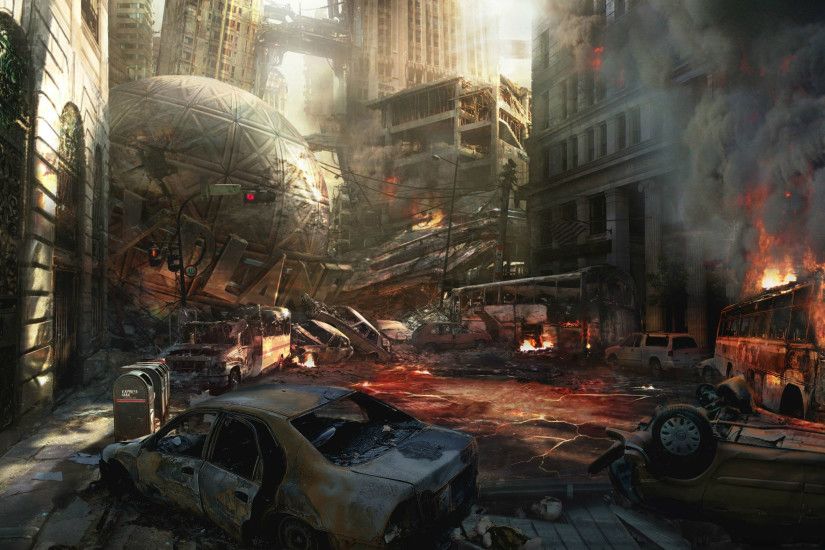 post apocalyptic Sci Fi Wallpaper Background | 39991