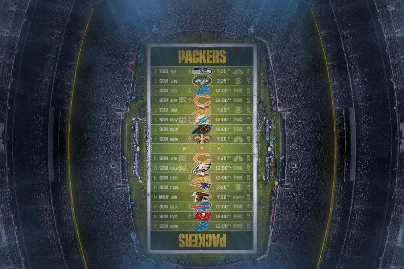 Green Bay Packers 2014 NFL Schedule Wallpaper