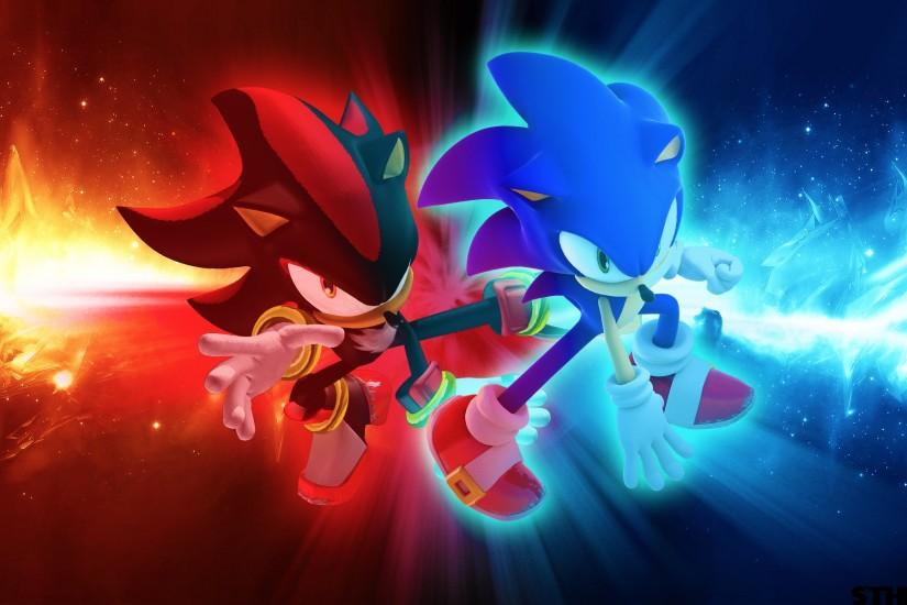 Sonic and Shadow Wallpaper by SonicTheHedgehogBG on DeviantArt