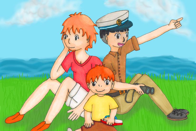 ... Sosuke and Ponyo (older) by Death-of-all