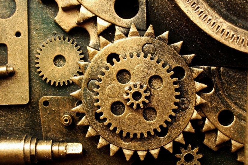 Gears mechanical technics metal steel abstract abstraction steampunk .