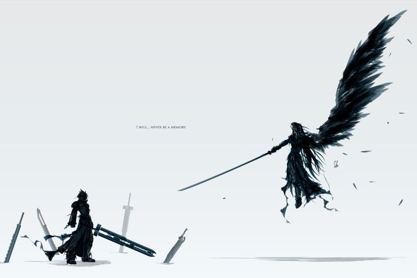 Tags: Anime, Final Fantasy VII, Sephiroth, Cloud Strife, Wallpaper