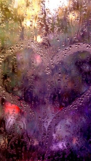 2160x3840 Wallpaper rain, glass, window, lights, streams, drops, water